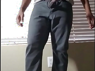 Alan Prasad shows THICK Yearn Blarney almost tight jeans butt