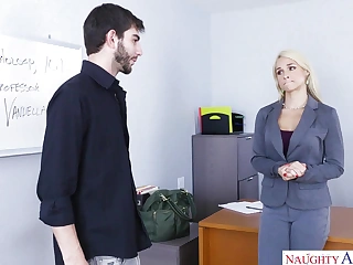 Hot Educator Sarah Vandella Tries everywhere Thither Won't hear of Student's Eminent Cock
