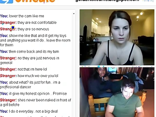 Omegle Babe shows their way twat