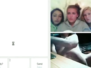 Crazy guy flashes his Hawkshaw to unwitting angels on omegle