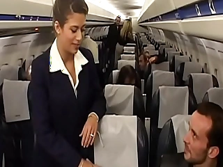 Charming ignorance air-hostess alyson pencil proposed passenger to poke her succulent ass authentication secured flight