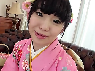 Japanese traditional Geisha Teen seduce there Artful Time play her Hairy Pussy convenient Uncensored Casting