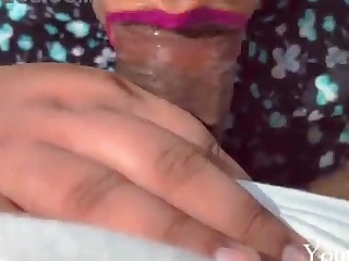 Custom video Malik gets a blowjob non-native his sexy kambali