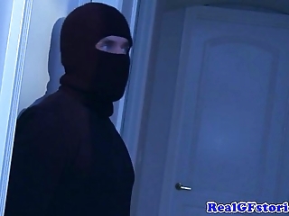 Black cock sluts fucked right into an asshole off out of one's mind a midnight burglar